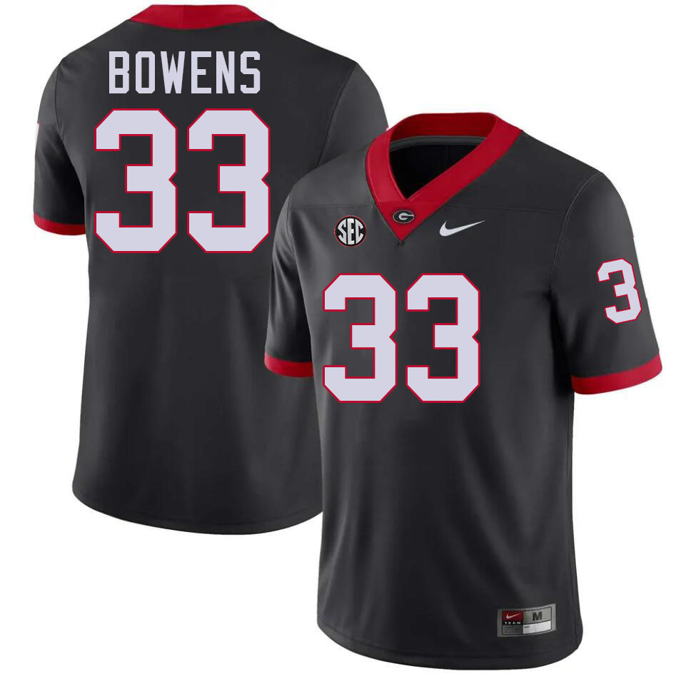#33 Chauncey Bowens UGA Jersey,University Of Georgia Bulldogs Football Jersey,Uniforms,Gears-Black #33 Chauncey Bowens UGA Jersey,University Of Georgia Bulldogs Football Jersey,Uniforms,Gears-Black
